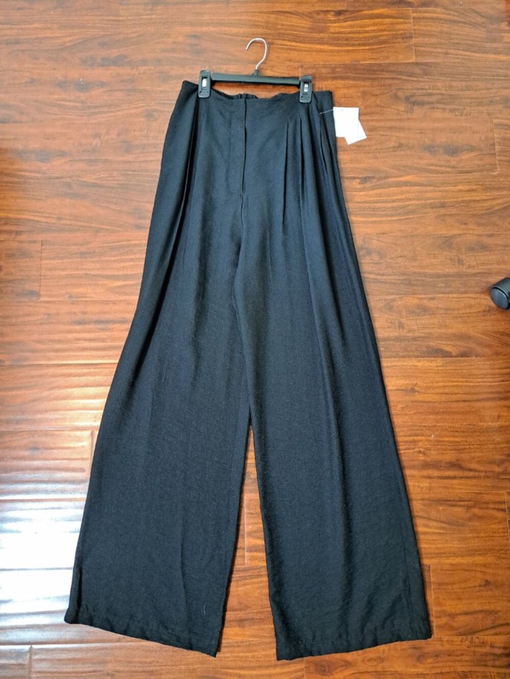 Ellen Tracy NEW High-Rise Wide Leg Pleated Dress Pants Size Medium